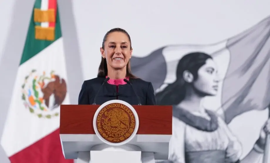 Claudia Sheinbaum's approval rating rose two percentage points compared to the last survey conducted in January 2025 by Enkoll. Photo: Goverment of Mexico