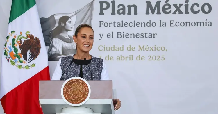President Claudia Sheinbaum: Mexico in respected by the United States and the entire world. Today we have a preferential status with respect to other countries and we continue to dialogue. Photo: Goverment of Mexico